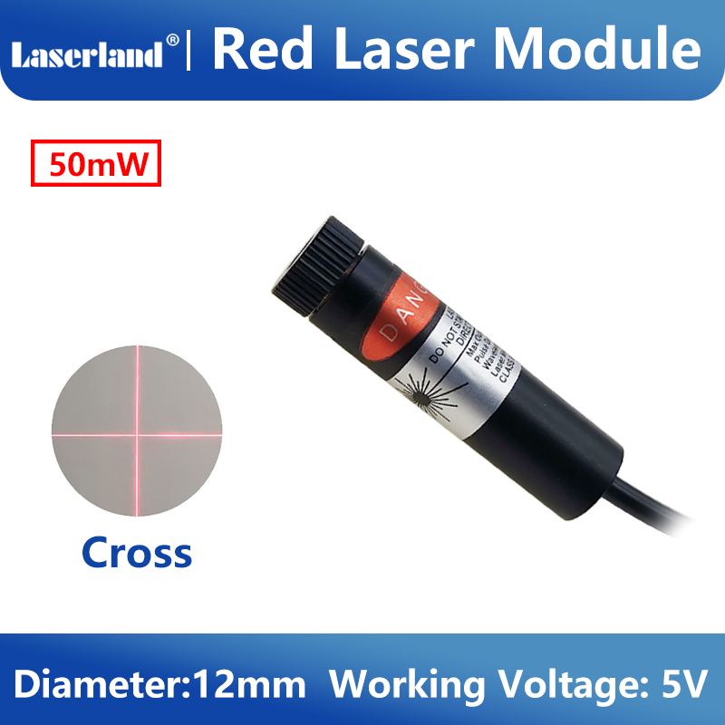 12mm 5mW 50mW Cross Red Laser  - Industrial Laser Line Module review and price