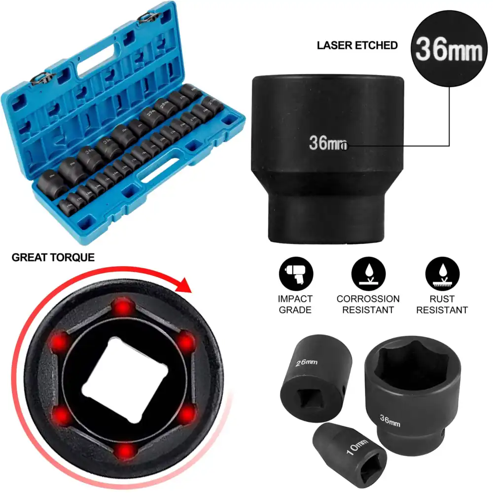 Metric Impact Socket Set, CR-V - Industrial Laser Repair review and price