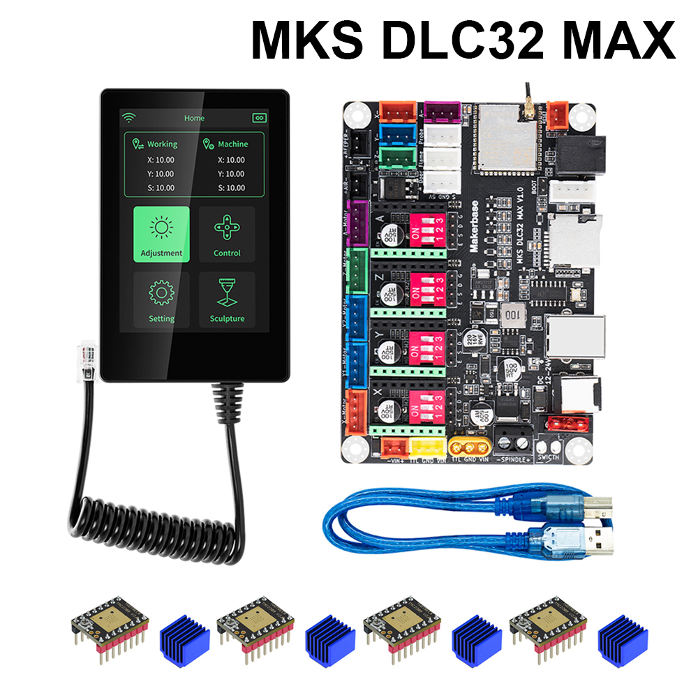 Makerbase MKS DLC32 MAX TMC220 - Controller Grbl Board review and price